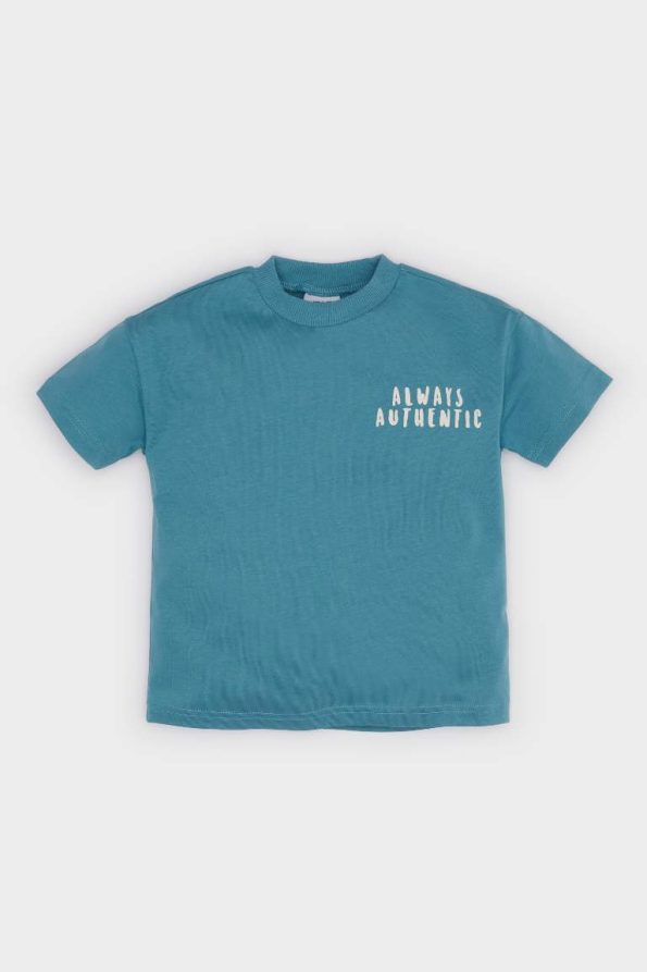 Boys' Printed Short Sleeve Crew Neck T-Shirt
