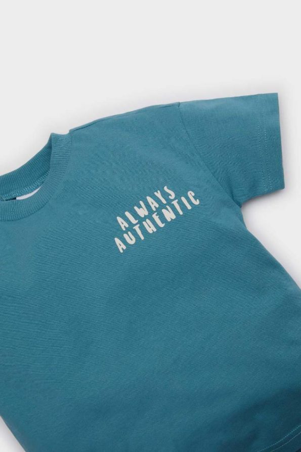 Boys' Printed Short Sleeve Crew Neck T-Shirt