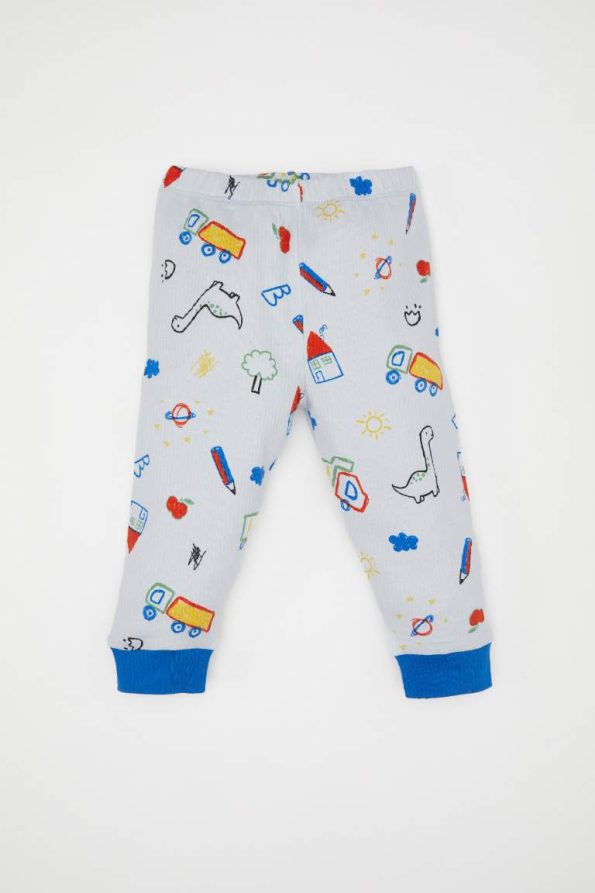 Boys' Dinosaur Print Long Sleeve Pajama Set