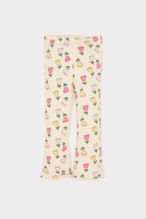 Girls' Baby 2-Piece Floral Sweatshirt and Elastic Waist Leggings Set
