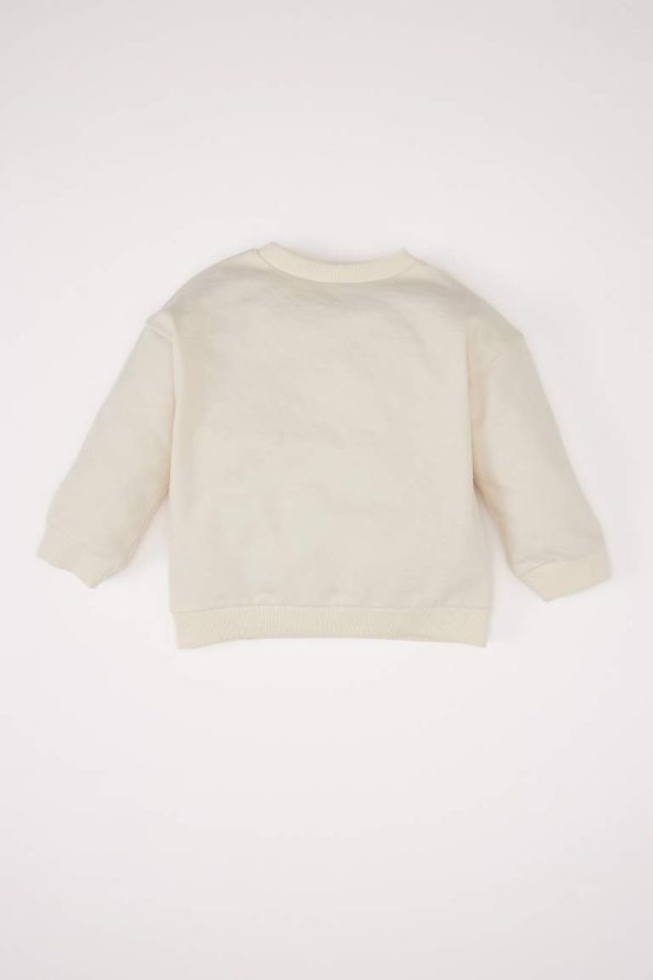 Girls' Printed Crew Neck Sweatshirt