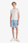 Boys' Elastic Waist Denim Shorts