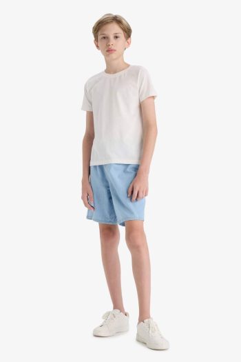Boys' Elastic Waist Denim Shorts