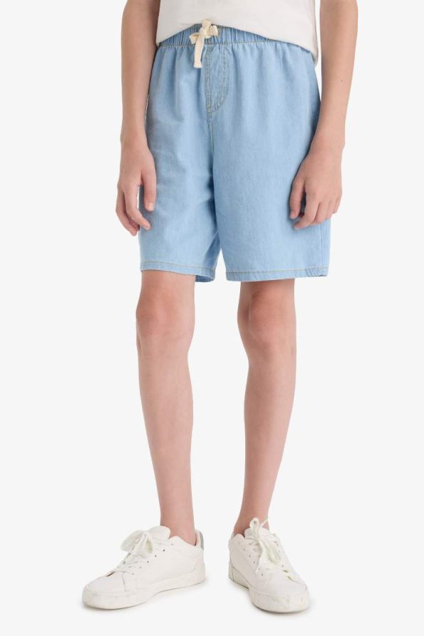 Boys' Elastic Waist Denim Shorts