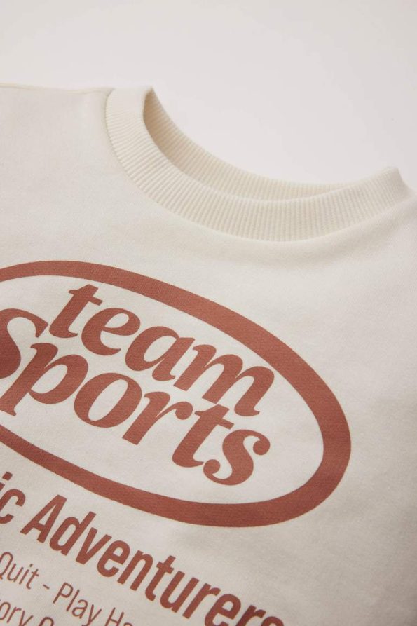 Boys' Printed Crew Neck Sweatshirt