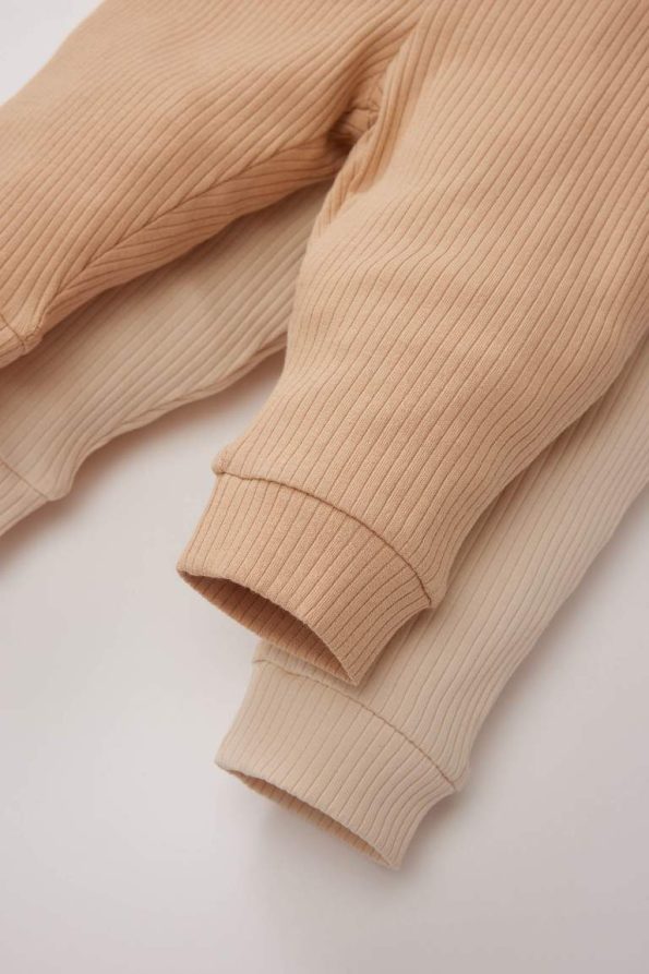 Boys' Ribbed Cotton Blend Pants - Set of 2