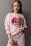 Girls' PowerPuff Girls Relaxed Fit Crew Neck Sweatshirt