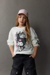 Girls' Kuromi Oversized Wide Fit Crew Neck Sweatshirt