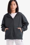 Girls' Basic Hooded School Zip Sweatshirt