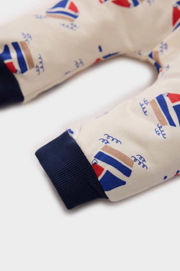 Boys' Newborn Patterned Long Sleeve Bodysuit