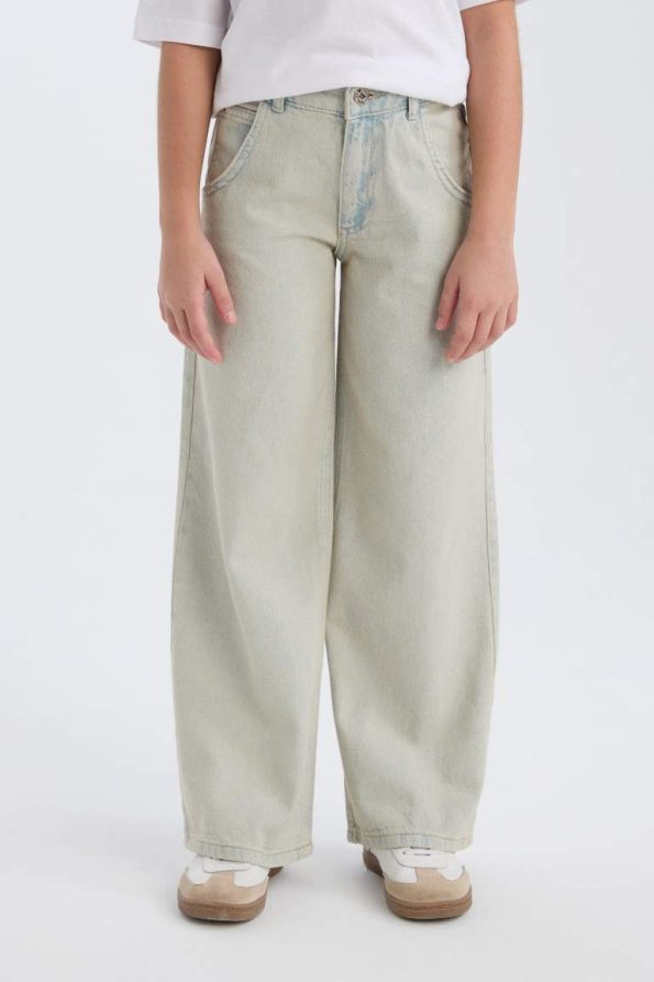 Girls' Wide Leg Jean Pants