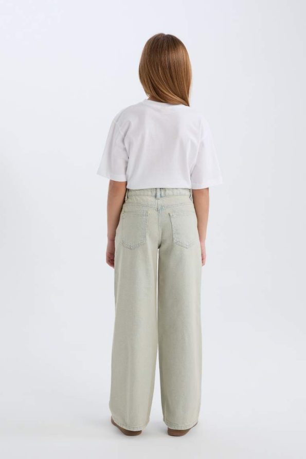 Girls' Wide Leg Jean Pants
