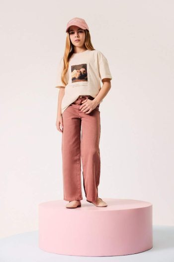 Girls' Wide Leg Cotton Pants