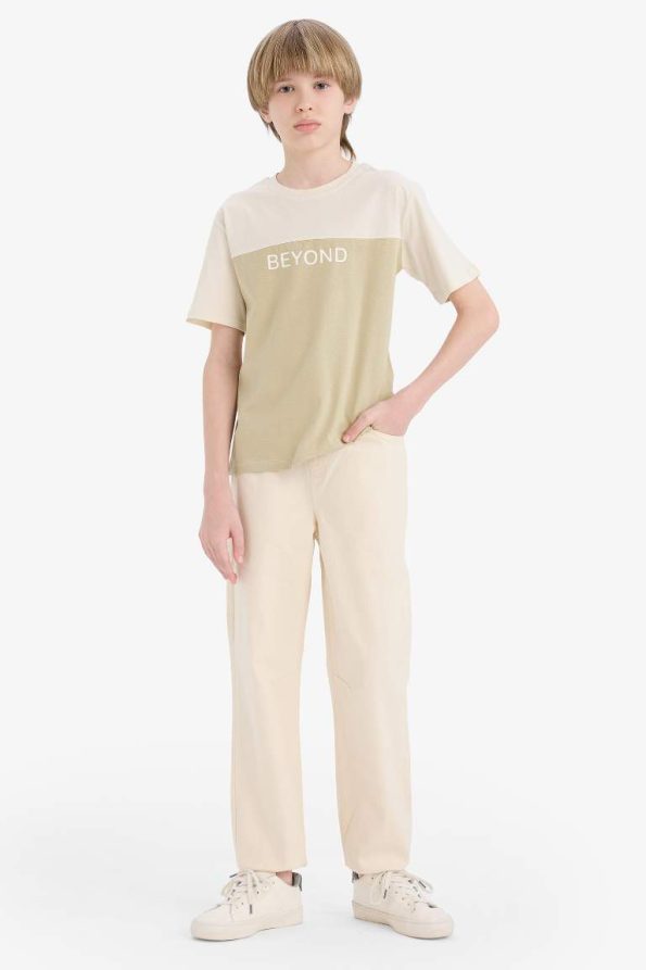 Boys' Printed Crew Neck Short Sleeve T-Shirt