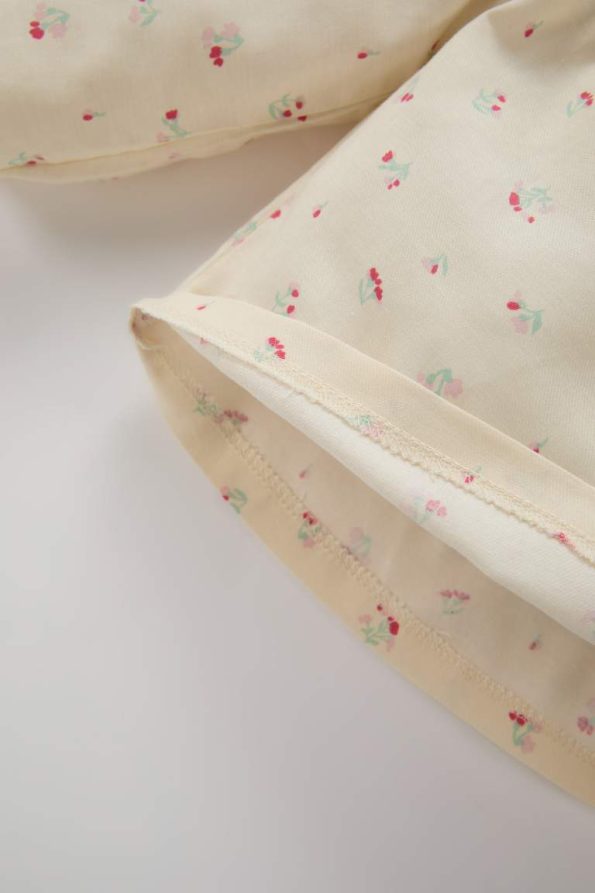 Girls' Floral Twill Long Sleeve Shirt