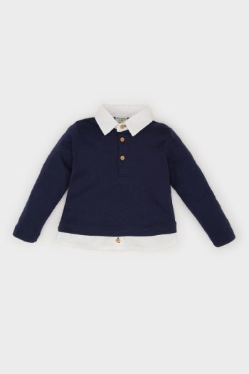 Boys' Long Sleeve Shirt with Collar