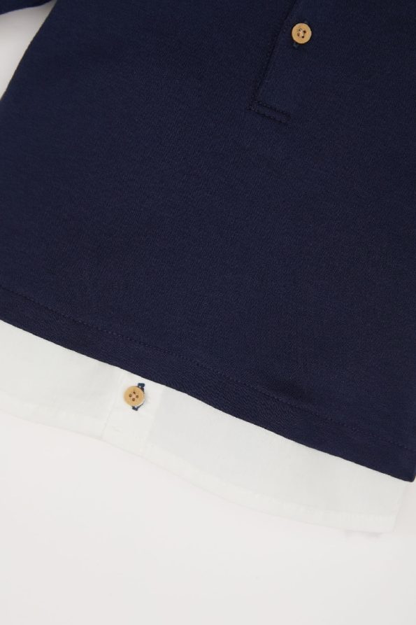 Boys' Long Sleeve Shirt with Collar
