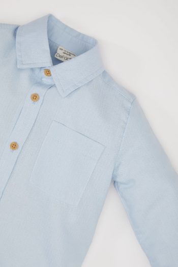 Boys' Jacquard Long Sleeve Shirt