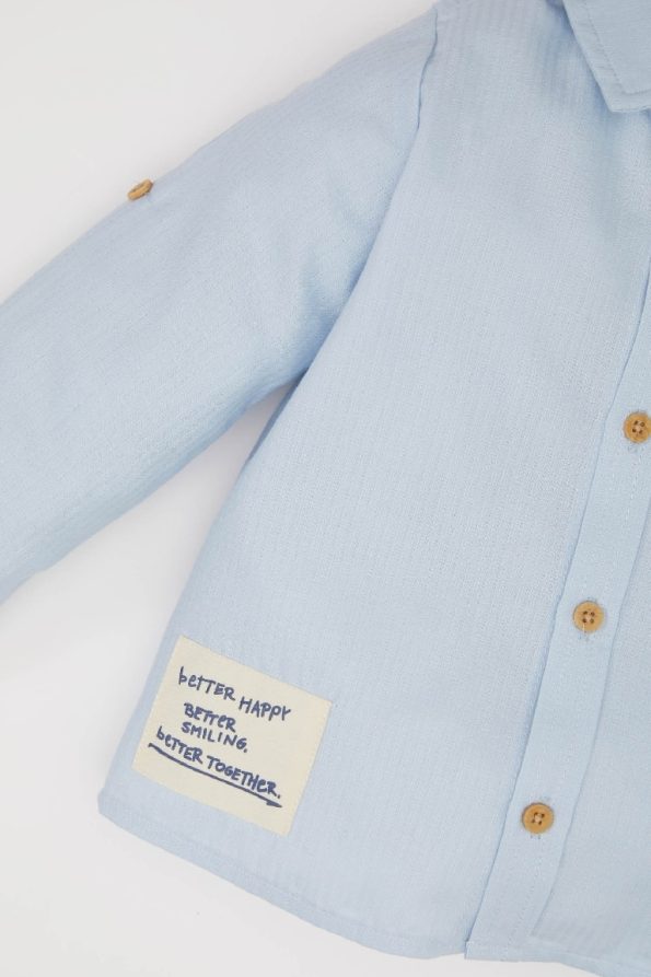 Boys' Jacquard Long Sleeve Shirt