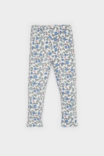 Girls' Baby 2-Piece Floral Sweatshirt and Elastic Waist Leggings Set