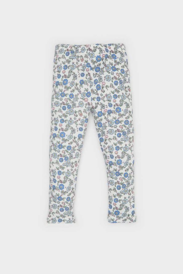 Girls' Baby 2-Piece Floral Sweatshirt and Elastic Waist Leggings Set