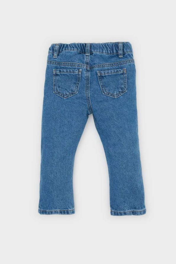 Girls' Floral Wide Leg Jeans