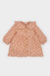 Girls' Floral Long Sleeve Muslin Dress
