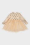 Girls' Floral Long Sleeve Tulle Dress