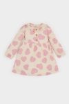 Girls' Long Sleeve Patterned Ribbed Dress