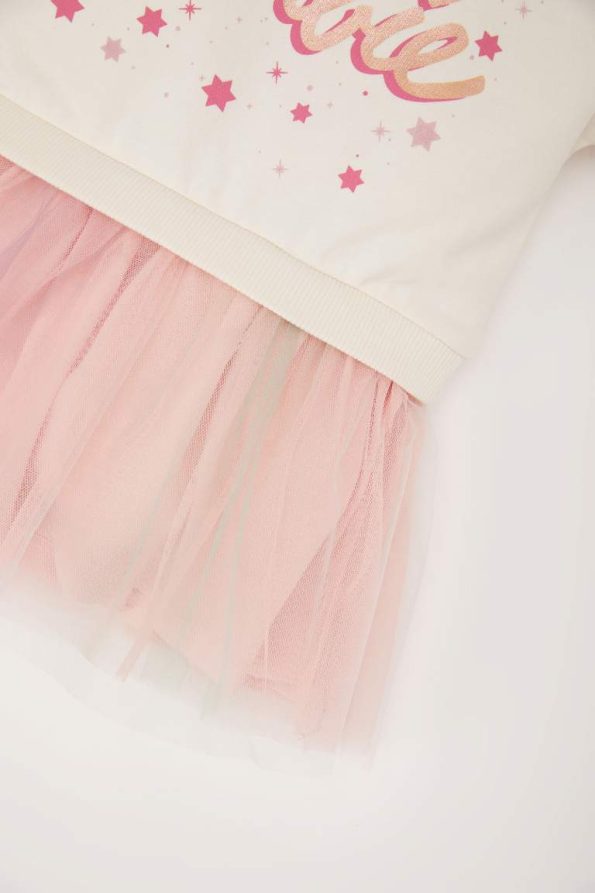Girls' Baby Barbie Long Sleeve Tulle Dress