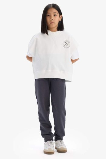 Girls' Elastic Waist Jogger Pants