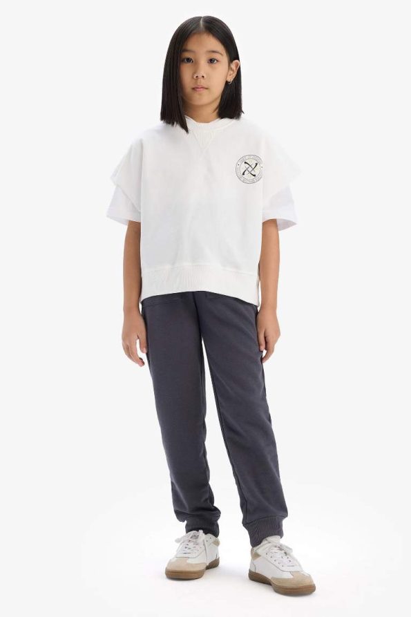 Girls' Elastic Waist Jogger Pants