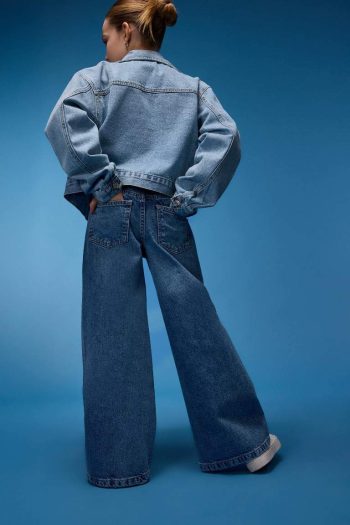 Girls' Wide Leg Denim Pants