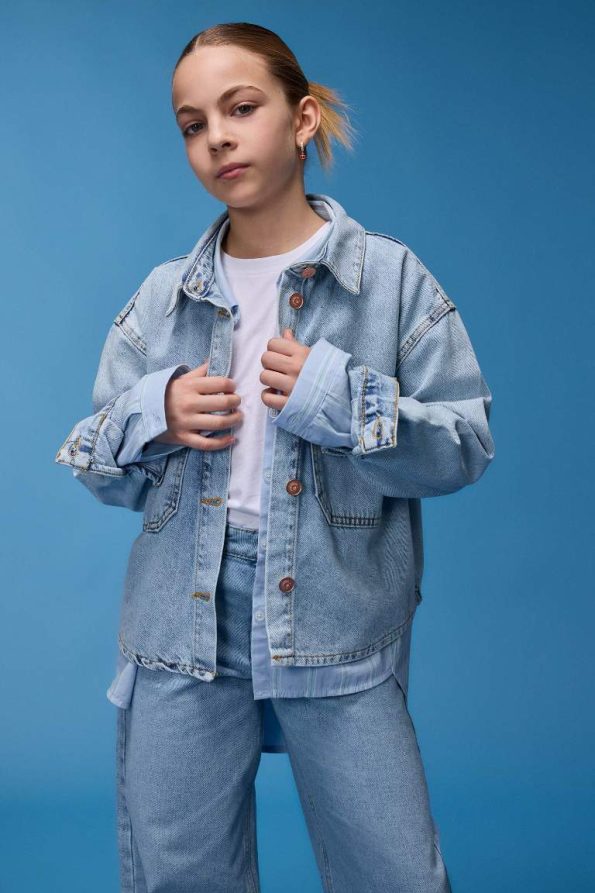 Girls' Cotton Denim Jacket