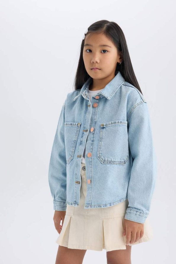 Girls' Cotton Denim Jacket