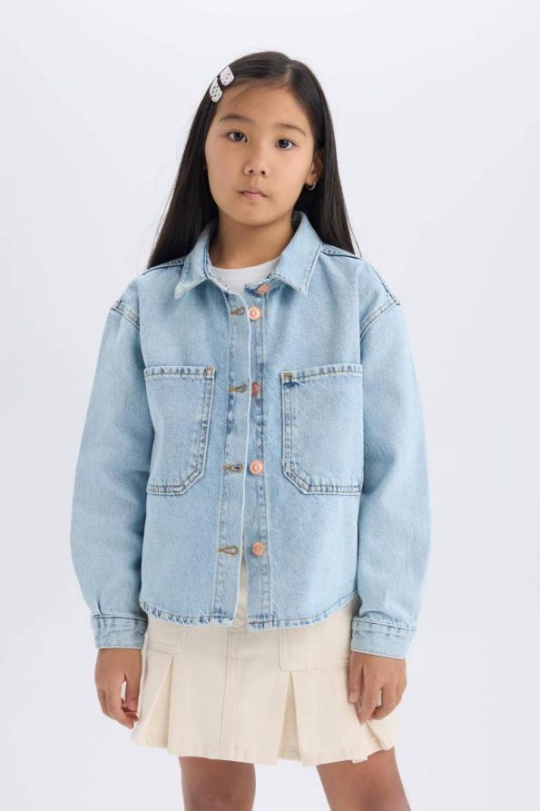Girls' Cotton Denim Jacket