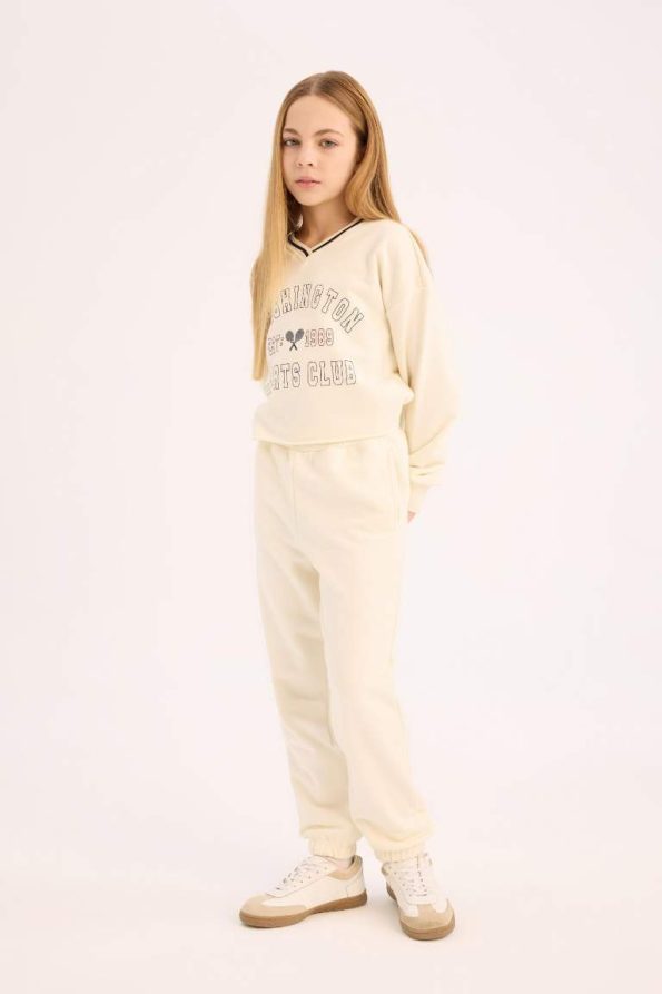 Girls' Pullover Sweatshirt and Jogger Pants Set