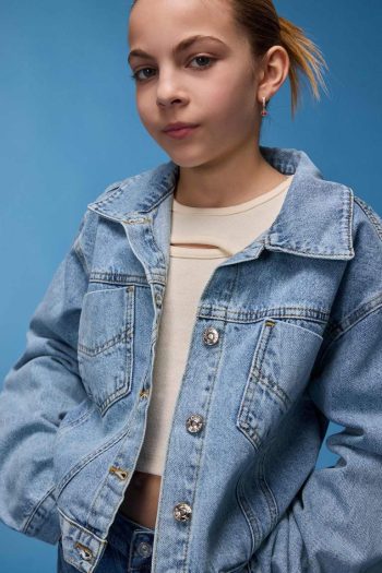 Girls' Cotton Denim Jacket