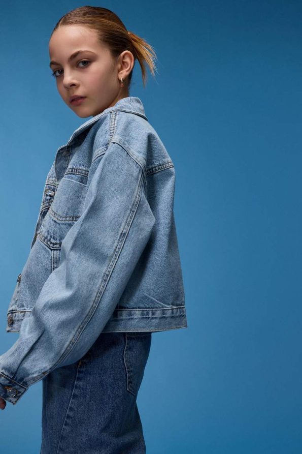 Girls' Cotton Denim Jacket