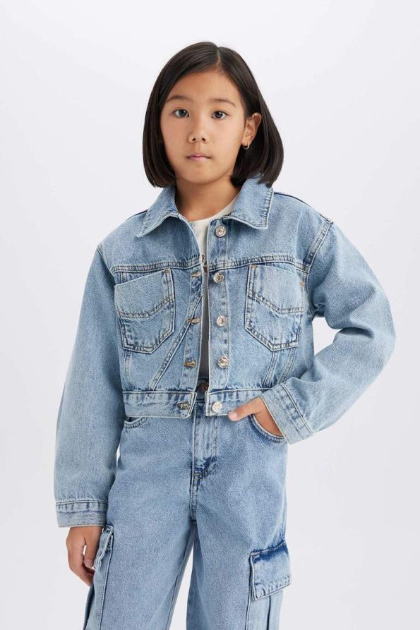 Girls' Cotton Denim Jacket
