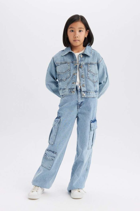 Girls' Cotton Denim Jacket