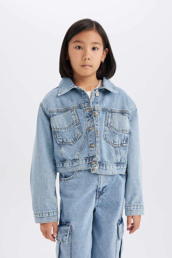 Girls' Cotton Denim Jacket
