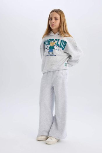 Girls' Wide Leg Pocket Sweatpants
