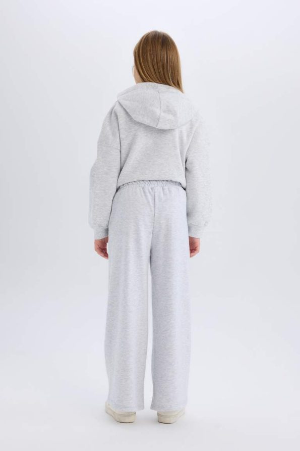 Girls' Wide Leg Pocket Sweatpants