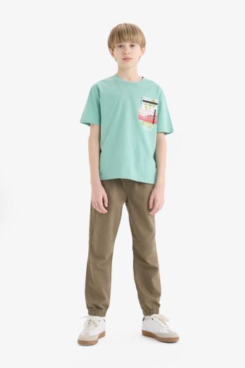 Boys' Printed Crew Neck Short Sleeve T-Shirt