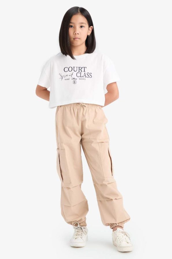 Girls' Cargo Pocket Jogger Pants