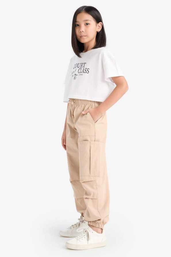 Girls' Cargo Pocket Jogger Pants