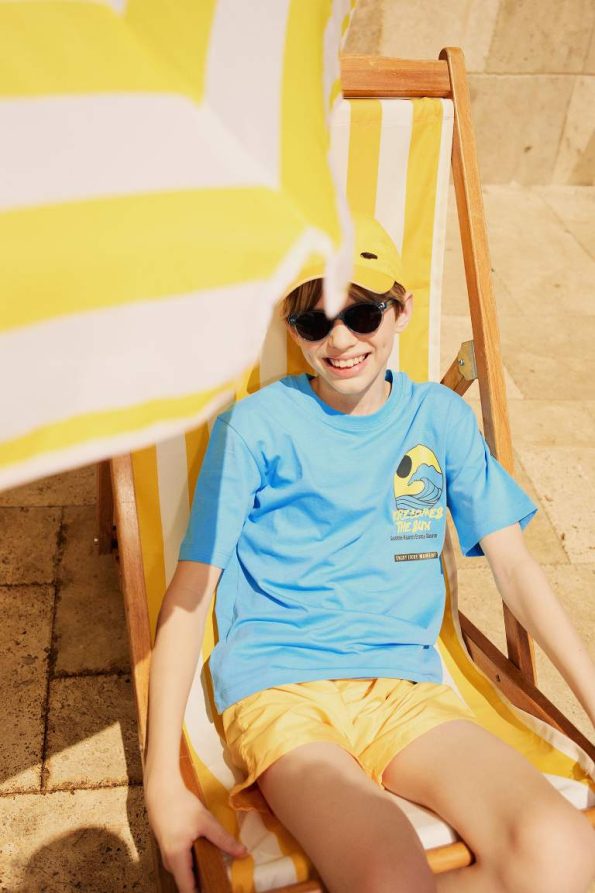 Boys' Short Sleeve Printed Crew Neck T-Shirt