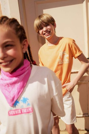 Boys' Printed Crew Neck Short Sleeve T-Shirt