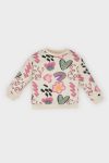 Girls' Printed Crew Neck Sweatshirt